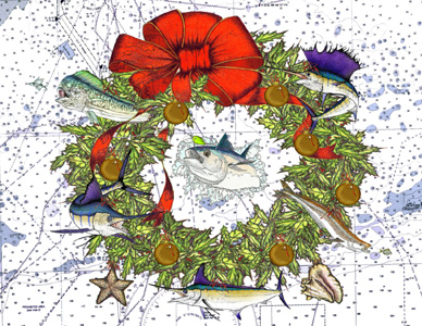 Offshore Fishing Christmas Card : CHRISTMAS CARDS